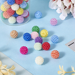130Pcs 13 Colors ABS Plastic Round Beads&nbsp;KY-TA0001-32