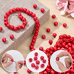 600Pcs Dyed Natural Wood Beads&nbsp;COCO-SC0002-39A
