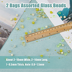 2 Bags Glass Beads&nbsp;GLAA-DC0001-43