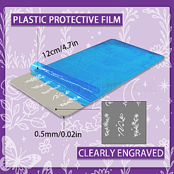 3Pcs Plastic Nail Art Image Templates&nbsp;AJEW-PH0006-64