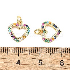 SHEGRACE Valentine's Day Brass Colorful Cubic Zirconia Charms&nbsp;XGRQ3P724-570G