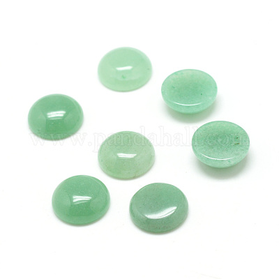 Natural Green Aventurine Gemstone Cabochons&nbsp;G-T020-12mm-02-1