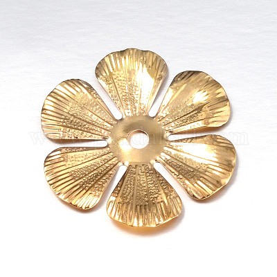 6-Petal Flower Iron Bead Caps&nbsp;IFIN-N3296-03-1