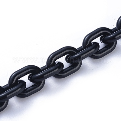 Acrylic Handmade Cable Chains&nbsp;AJEW-JB00527-02-1