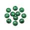 Synthetic Malachite Cabochons, Dyed, Half Round/Dome, 20x6mm