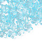 Transparent Acrylic Beads, Star, Sky Blue, 9x9.5x5.5mm, Hole: 2mm, about 2000pcs/500g