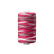 Polyester Sewing Thread, for Hand & Machine Sewing, Segment Dyed, Embroidery, Colorful, 0.4mm, 1000yard/roll.
