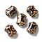 Handmade Porcelain Beads, Nuggets, Peru, 17~18x12.5~13.5x8.5~9.5mm, Hole: 2mm