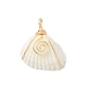 Natural Spiral Shell Copper Wire Wrapped Pendants&nbsp;PALLOY-TA00015-2
