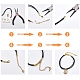 201 Stainless Steel Cord Ends&nbsp;STAS-L226-016C-G-3