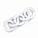 Opaque Spray Painted Acrylic Linking Rings&nbsp;OACR-S021-73A-B02-3