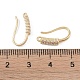 Brass Micro Pave Cubic Zirconia Earring Hooks&nbsp;KK-U008-14G-3
