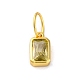 925 Sterling Silver Cubic Zirconia Charms&nbsp;STER-NH0014-01G-08-1