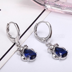 Platinum Tone Stainless Steel Dangle Earrings&nbsp;EJEW-EE0002-04B