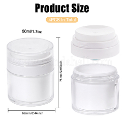 Plastic Empty Refillable Airless Pump Bottle&nbsp;AJEW-WH0016-49A