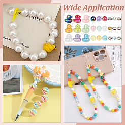 18Pcs 9 Colors UV Plating Opaque Acrylic & 72Pcs 9 Colors Rondelle Brass Rhinestone Spacer & 36Pcs 9 Colors UV Plating Opaque Acrylic Beads Findings Kits&nbsp;OACR-PH0004-76