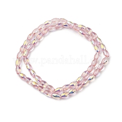 Transparent Electroplate Glass Beads Strands&nbsp;EGLA-I017-01-AB02