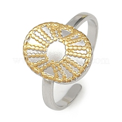 304 Stainless Steel Cuff Rings&nbsp;RJEW-H254-07GP