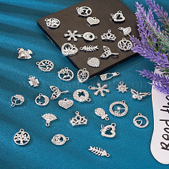 50Pcs 25 Styles Alloy Rhinestone Charms&nbsp;FIND-TA0002-94