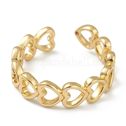 Brass Cuff Rings&nbsp;RJEW-L100-017