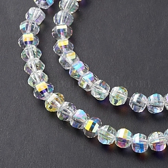 Electroplate Transparent Glass Beads Strands&nbsp;EGLA-K015-13G