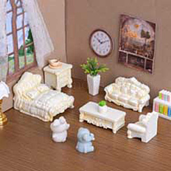 Resin Baroque Furniture Display Decoration&nbsp;DJEW-N004-19