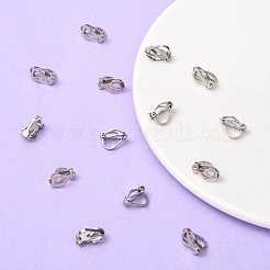 Brass Clip-on Earring Findings&nbsp;X-EC110-NF