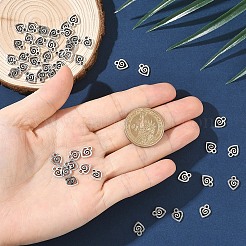 50Pcs Tibetan Style Alloy Pendants&nbsp;FIND-YW0009-56