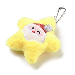 Christmas Theme Cloth Plush Doll Pendant Decorations&nbsp;HJEW-D030-01D