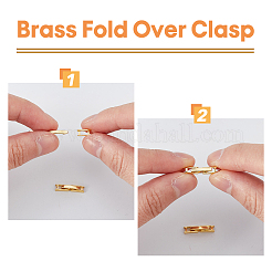 12Pcs Eco-Friendly Brass Watch Band Clasps&nbsp;KK-FH0007-19