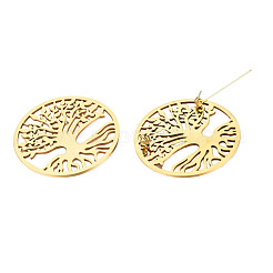 201 Stainless Steel Tree of Life Lapel Pin&nbsp;JEWB-N007-128G