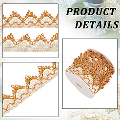 Wavy Edge Polyester Curtain Lace Trim&nbsp;OCOR-BC0005-16B