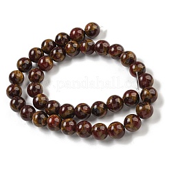 Synthetic Gold Clinquant Stone Beads Strands&nbsp;G-P549-A01-02C