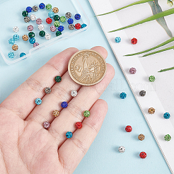 60Pcs 10 Colors Polymer Clay Rhinestone Beads&nbsp;RB-PH0001-36