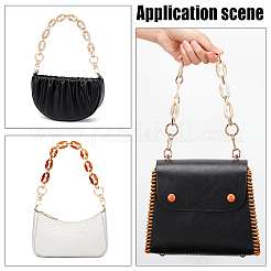 2Pcs 2 Colors Acrylic Cable Chain Bag Handles&nbsp;FIND-WR0007-64