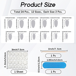 1 Bag ABS Plastic Press On False Nails&nbsp;MRMJ-CP0001-60