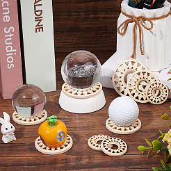 50Pcs 3 Styles Wood Hollow Pendants&nbsp;WOOD-CP0001-03