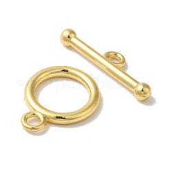 Rack Plating Brass Toggle Clasps&nbsp;X-KK-A225-06G