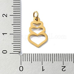 304 Stainless Steel Pendants&nbsp;STAS-C097-61G