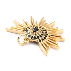 Brass Cubic Zirconia Pendants&nbsp;X-KK-J276-11G