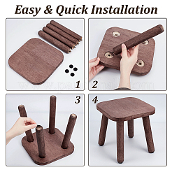 Wood Stool&nbsp;AJEW-WH0455-355B