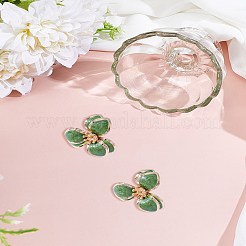 1 Pair Alloy Enamel Stud Earrings&nbsp;EJEW-LP0007-091B