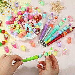 16Pcs 8 Colors Silicone Beads&nbsp;SIL-SZ0003-26D