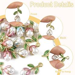 20Pc 5 Colors Alloy Enamel Pendants&nbsp;ENAM-FS0004-07