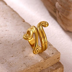 304 Stainless Steel Cuff Open Rings for Women&nbsp;SA-CBA6EDB-09G