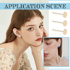 200Pcs 304 Stainless Steel Stud Earring Findings&nbsp;FIND-SC0011-14