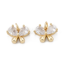 Brass Micro Pave Cubic Zirconia Pendant&nbsp;ZIRC-P089-13G