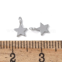 925 Sterling Silver Star Charms&nbsp;STER-M099-04P
