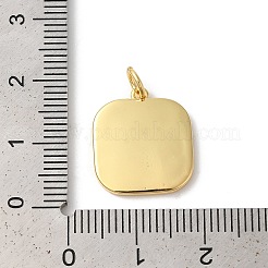 Rack Plating Brass Enamel Pendants&nbsp;KK-Z056-43G