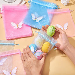 20Pcs 2 Colors Organza Drawstring Bags&nbsp;OP-TA0001-10
